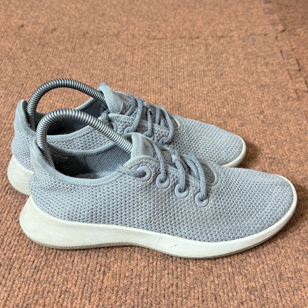 Allbirds Tree Runners Grey Womens Size 8 Sustainable Mesh Walking Shoes Sneakers